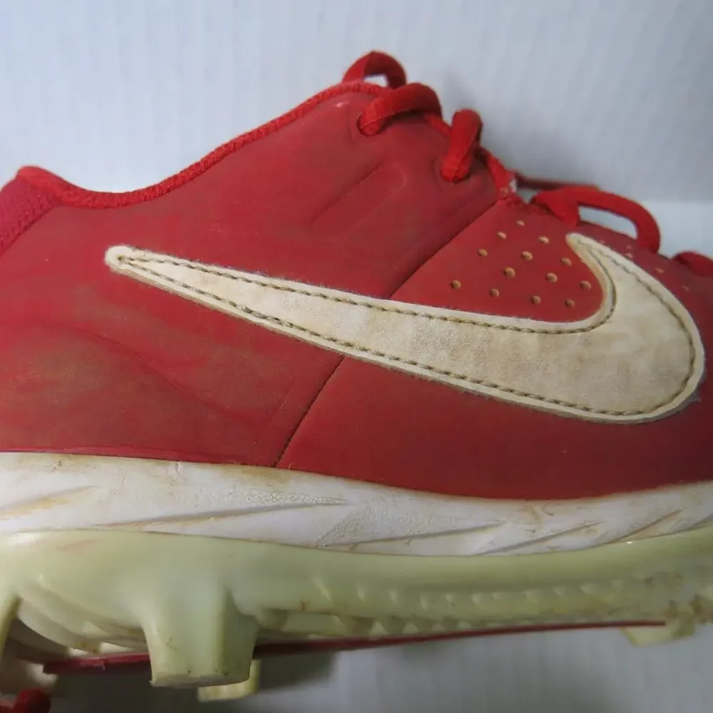 Nike Baseball Softball Cleats Alpha Huarache Size 4 Youth Kids Red Sports Team